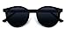 Kelens Adult Grad School Round Sunglasses For Women Girls and Men Black