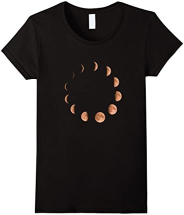 Women's Red Luna Moon Phases T-Shirt Mens &amp; Womens sizes XL Black