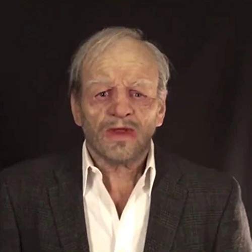 Sayolala Another Me | The Elder Old Man face Covering Costume Headgear for Masquerade Halloween Party