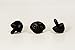Black Safety Craft Animal Nose for Bear Puppet Doll Made in Japan Style-G 30mm 2pcs/pkg