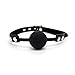 MyCHIC Open Breathable Leather Paly Ball for Men Women (Black with Lock)