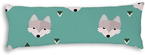 Veronicaca Fox Head Custom Cotton Body Pillow Covers Pillow Cases 20"x54"