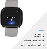 Fitbit Versa 2 - Smartwatch de salud y forma física, Gris piedra/gris niebla