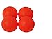 Mylec Orange Warm Weather Hockey Balls- 4 Pack