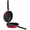 IBILI SARTEN Tortilla PATAS Venus 24 CMS, roestvrij staal, zwart/rood, 24 cm