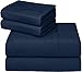Utopia Bedding King Sheet Set – 4 Piece Bed Sheets for King Size Bed, Soft and Breathable Microfiber, Includes 1 Fitted Sheet, 1 Flat Sheet and 2 Pillowcases (Navy Blue)