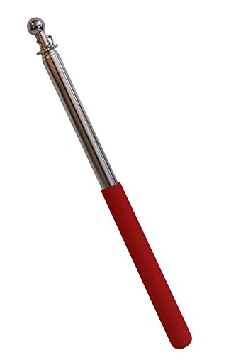 Nava 1pc 47" stainless steel telescoping flagpole …