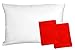 2 Red Toddler Pillowcases - Envelope Style - for Pillows Sized 13x18 and 14x19-100% Cotton with Percale Weave - Machine Washable - ZadisonJaxx ZacharyPaul Collection - 2 Pack