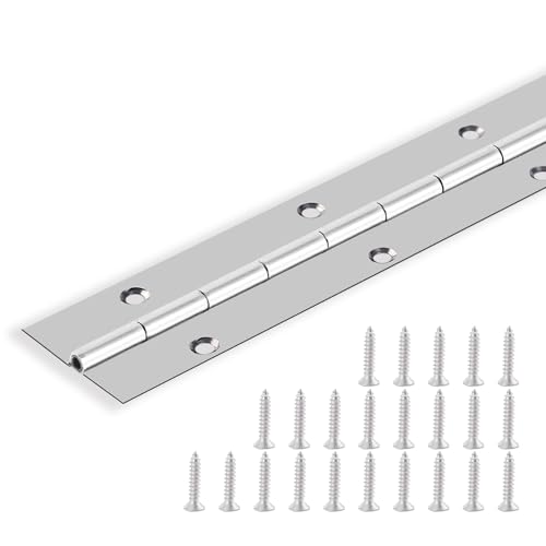 Heavy Duty Piano Hinge 48 Inch X 1.2 Inch Stainless Steel Continuous