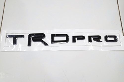 TOYOTA TACOMA TUNDRA 4RUNNERS BLACK TRD PRO 3D EMBLEM BADGE