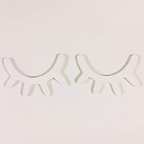 CRAZYON 2Pcs Craft Wooden 3D Wall Sticker Cute Eyelash Home Decoration