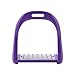 HEEPDD Stirrups for Saddle, 5Colors Premium Safety Reflex 3D Wide Track Aluminum Die Casting Colored Paint Horse Stirrup (Purple)thumb 3