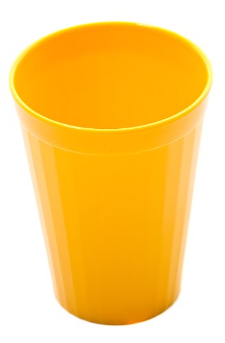Harfield 150ml Yellow Tumblers Children's Cups (Pack of 6) Reusable Virtually Unbreakable Polycarbonate Plastic Dishwasher Safe