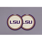 Magnolia Lane LSU Tigers Football Car Coaster, Set of 2, 2.67-inch Length, Drinking Beverage Holder, Travel Accessories