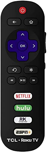 Amtone RC280 OEM Replacement Universal TV Remote Control - Compatible with All TCL Roku TVs. Only Works with Roku TVs (Netflix/Hulu/ESPN)