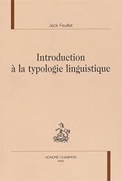 Introduction à la typologie linguistique