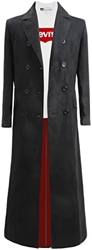 CosDaddy® Black Long Classic Trench Coat