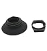 CEARI Universal Rubber Eyecup Eyepiece Viewfinder for Nikon D3000 D3100 D3200 D300 D300s D200 D90 D80 D70 D70s D60 D40 D40X DSLR Camera + CEARI Clean Cloth
