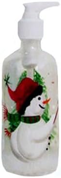ArtisanStreet's Snowman Design Soap or Lotion Dispenser. Hand Painted.