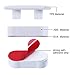 Danolt Toilet Seat Bumpers, 6 Pieces White Toilet Seat Buffer Toilet Seat Bumpers Universal Seat Bumper with Strong Adhesive.
