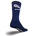SockGuy Crew 8in LAX Padded Lacrosse Socks (LAX Navy Blue - L/XL)