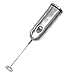 DELUXE STAINLESS STEEL MILK FROTHER - Best Handheld Milk Frother - Coffee Latte & Cappucino - Perfect Creamy Milk In Seconds - All Stainless Steel Construction - FULL Peace Of Mind Guarantee