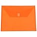 JAM PAPER Plastic Envelopes with Hook & Loop Closure - Letter Booklet - 9 3/4 x 13 - Assorted Colors - 6/Pack