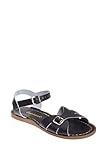 Salt Water Sandals by Hoy Shoe Girls' Salt Water Classic Flat Sandal, Black, 5 W7 M US Big Kid