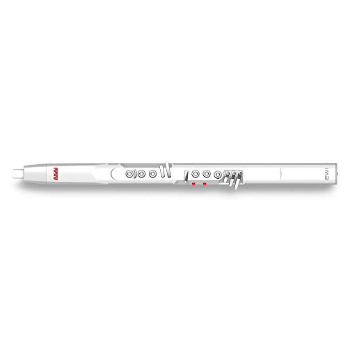 Akai Professional EWI5000 | Electronic Wind Instrument with Wireless Audio Receiver & USB MIDI Control (White) + MIDI Cable + Instrument Cable + 4 AA Batteries & White Charger