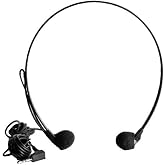 OM SYSTEM Olympus E-103 Stereo Transcription Headset, Black