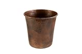 Premier Copper Products TC11DB Hand Hammered Copper Trash Can, Oil Rubbed Bronze