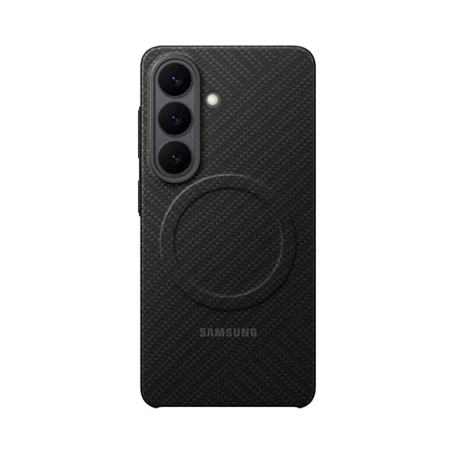 Samsung Carbon Magnet Case cover magnetica in fibra aramidica con tecnologia Magnetic Power Profile per Galaxy S26, Black
