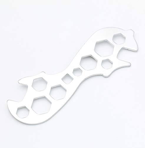 Castuvy 2 Pcs Miniature 6 Size Bicycle Spoke Tool Wrench, 1 Pcs Miniature 12 Size Bicycle Multifunction Wrench