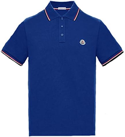 Amazon Moncler Maglia Polo モンクレール ポロシャツ メンズポロシャツ 738 Blue ブルー 並行輸入品 サイズs ポロシャツ 通販