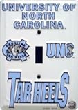 North Carolina Tar Heels Colligite Aluminum Novelty Single Light Switch Cover Plate