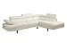Casa Andrea Milano 2 Piece Modern Contemporary Faux Leather Sectional Sofa