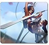 Mouse Pads Art Customized 18607 Mikasa Ackerman Attack On Titan Anime High Quality Eco Friendly Neoprene Rubber Mouse Pad Desktop Laptop Mousepads Comfortable Computer Cute Mouse Mat Gaming Mouse pad