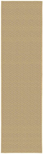 Garland Rug Medallion "OVERSIZED" Rug Runner, 3' x 12', Tan