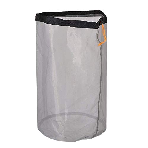 Yundxi Mesh Nylon Storage Bag Ultra Stuff Sacks Lightweight Bags Set with Drawstring for Camping Travel Hiking Surviving Outdoor Sports
