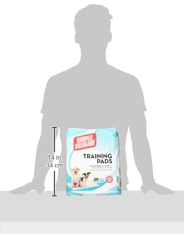 Simple Solution Training Puppy Pads | 6 Layer Dog Pee Pads, Absorbs Up to 6 Cups of Liquid | 23x24 Inches, 50 Count - Thumbnail 7