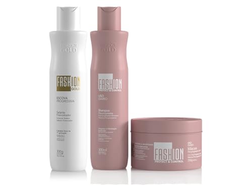 Kit Escova Progressiva Fashion Gold 300g