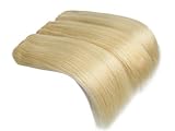 Angel_Halo 22 Inch 3Bundles/lot Same Length Full Head Straight Weaving Weft Indian Remy Real Human Hair Extension 300g (Bleach Blonde#613)