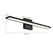 comeonlight 24-inch LED Vanity Light Fixture Modern Bathroom Light Fixtures 12W 800 Lumens Aluminum Material Bathroom Vanity Light (4500K White Color,Ra:85) (Black)