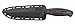 CRKT OC3 Fixed Blade Knife with Sheath: Knife, Dual-Edged High Carbon Steel Blade, Polished Resin Infused Fiber Handle, Molle Compatible Sheath 2852