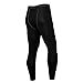 EU Men's Compression Tight Pants Base Layer Running Leggings Black Medium