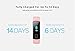 HUAWEI Honor Band 4 6-Axis Inertial Heart Rate Monitor Infrared Light Wear Detection Sensor Full Touch AMOLED Color Screen Home Button All-in-One Activity Tracker 5ATM Waterproof (Pink)