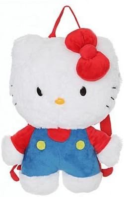 Hello Kity Classic Kitty Plush Back Pack With Head Pouch