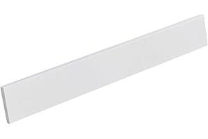 EQLOO 21 in. W x 4 in. H Sidesplash in Pure White, Quartz Side Splash for Bathroom Vanity Sink Top, 21 Inch Universal Bathroom Vanity Sidesplashes