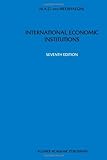 International Economic Institutions, Meerhaeghe, M. A. van, 1441950214