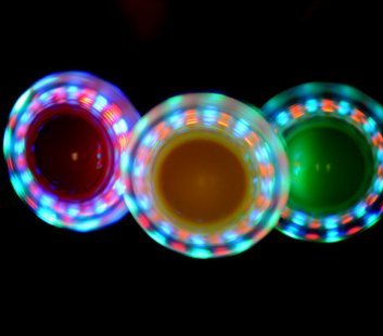 URBeauty 1PCS Amazing Blinking Novelty Colorful Flashing LED Flash Jumping Ring Dancing Ball Glowing Fitness Training Educational Toys Funny Game Outdoor Sports Color Random - Thumbnail 2